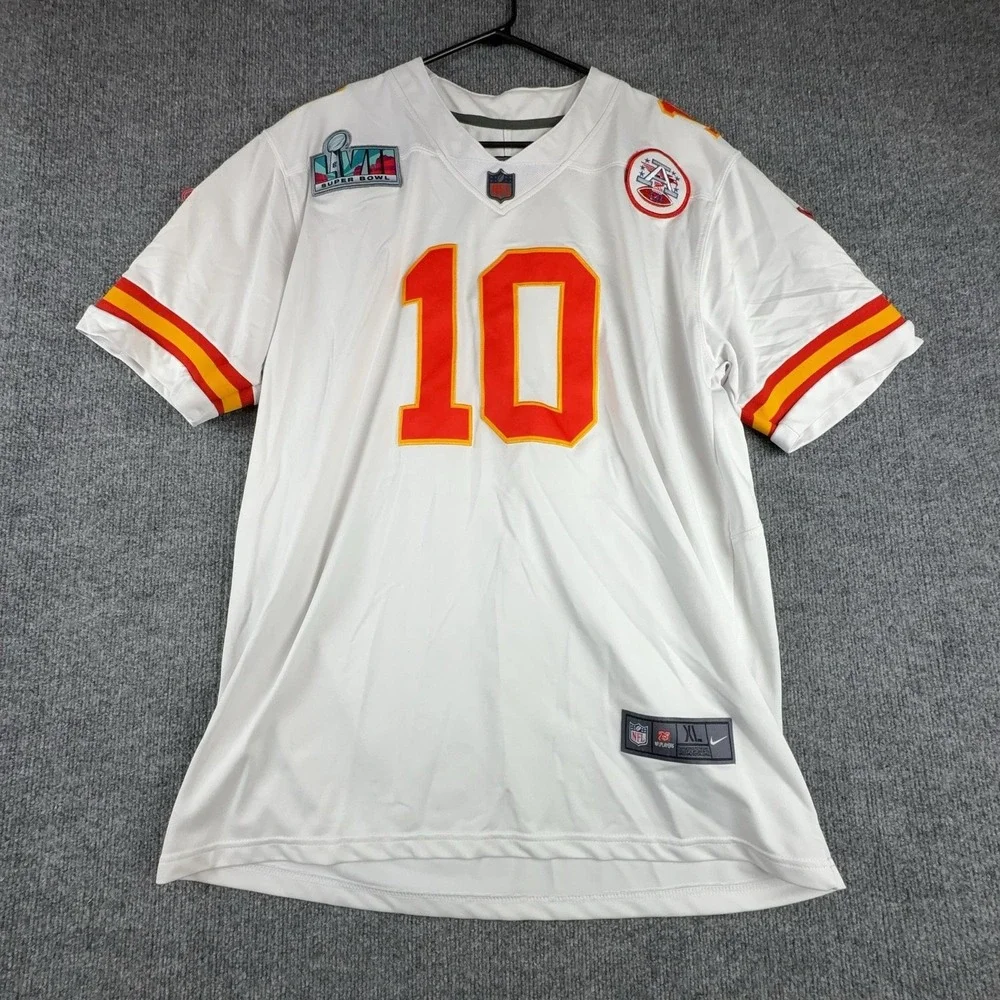 Kansas City Chiefs Jersey Mens XL White NFL Nike Super Bowl LVII Pacheco 10